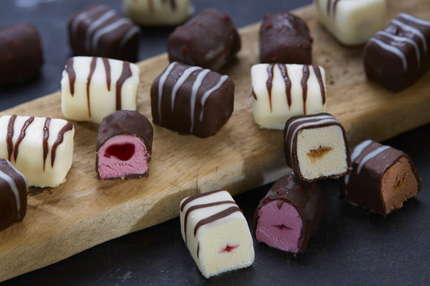 Mini ice cream chocolates